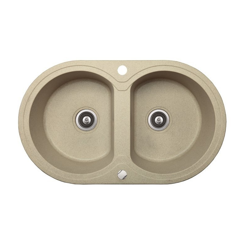 Elegancki Zlewozmywak Granitowy Dafne Beżowy - Stylowa Trwałość dla Twojej Kuchni