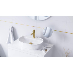 PI bateria umywalkowa stojąca, złoty połysk