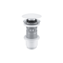 Korek klik-klak umywalkowo-bidetowy, śnieżnobiały ceramiczny