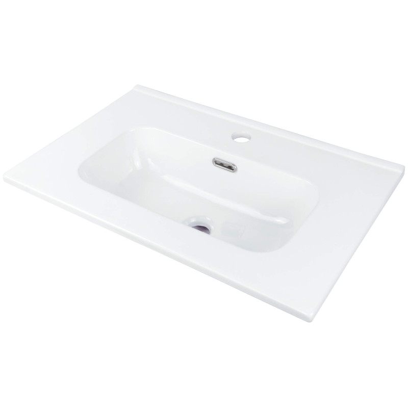 Ceramiczna umywalka 60 cm z otworem na baterię - elegancja i trwałość na lata