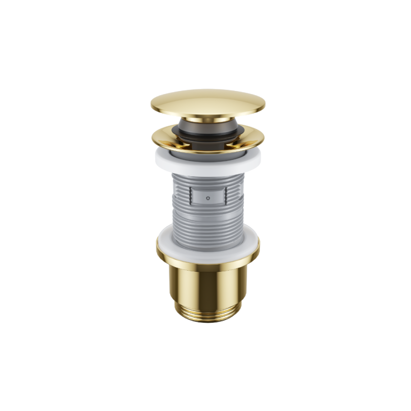 Korek klik-klak umywalkowo-bidetowy, złoty połysk