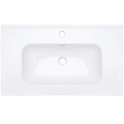 Elegancka Umywalka Ceramiczna 80 cm - Wpuszczana i Stylowa, Gwarancja 10 Lat