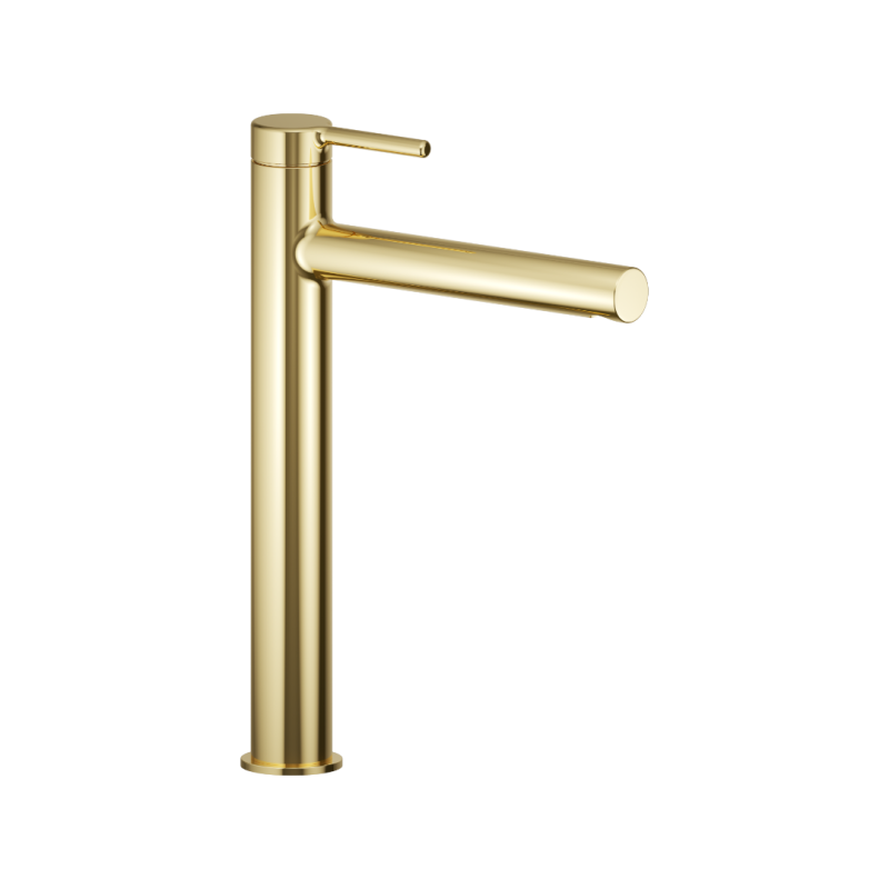 PI bateria umywalkowa stojąca wysoka, złoty połysk