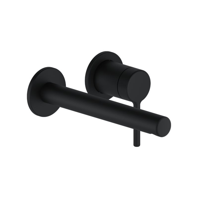 PI bateria umywalkowa podtynkowa komplet, czarny mat