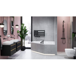 Excellent PI bateria umywalkowa podtynkowa komplet  czarny mat