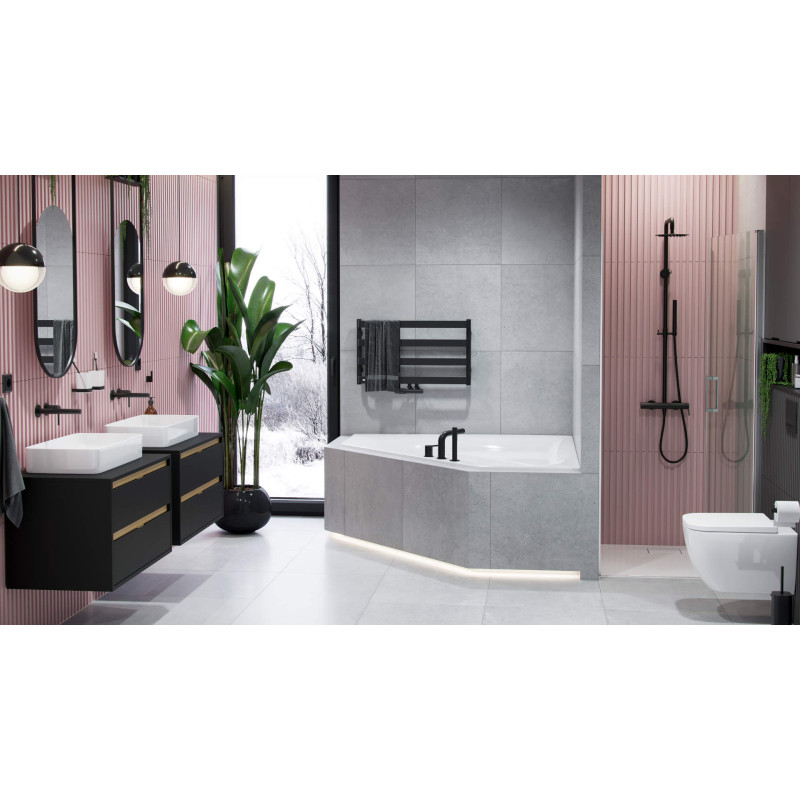 Excellent PI bateria umywalkowa podtynkowa komplet  czarny mat