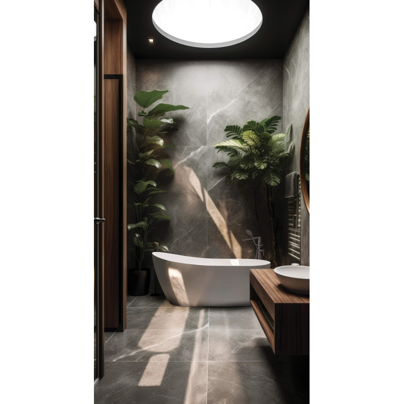 Ekskluzywna wanna akrylowa wolnostojąca 170 cm z przelewem i syfonem w komplecie