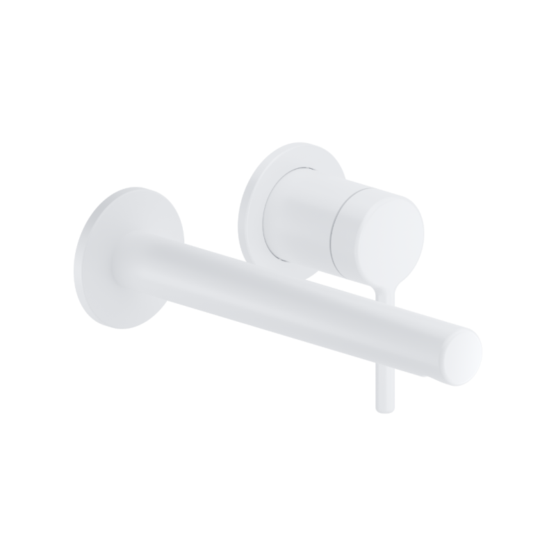 PI bateria umywalkowa podtynkowa komplet, biały mat