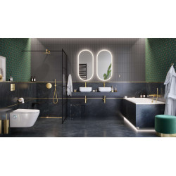 PI bateria wannowo-prysznicowa, złoty połysk