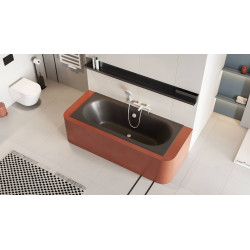 PI bateria wannowo-prysznicowa, biały mat