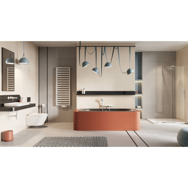 PI bateria wannowo-prysznicowa, biały mat