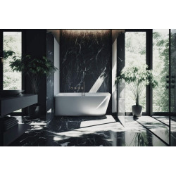 Elegancka wanna akrylowa lewa 160 cm z przelewem i syfonem, biała, wolnostojąca/przyścienna