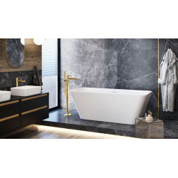 PI bateria wannowa wolnostojąca,  złoty połysk