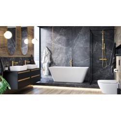 Excellent PI bateria wannowa wolnostojąca  złoty połysk