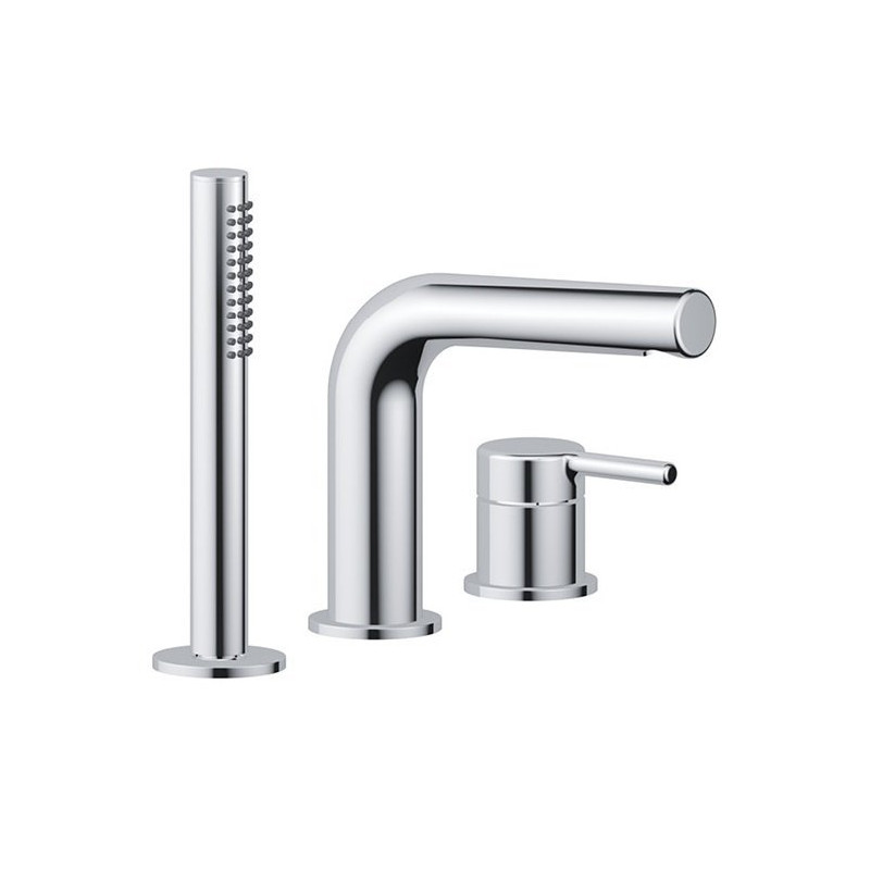 Luksusowa 3-otworowa Bateria Wannowa Chromowana - Elegancja i Komfort dla Twojej Łazienki