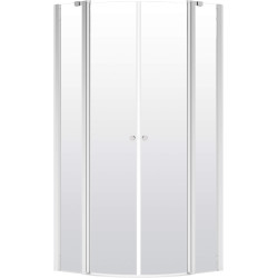 Elegancka Kabina Prysznicowa 80x80cm Chrom Transparencja 6mm - Cichy Komfort i Styl