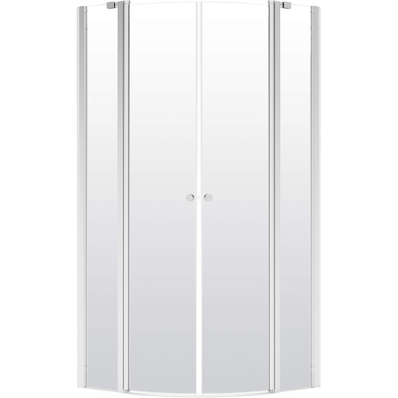 Elegancka Kabina Prysznicowa 80x80cm Chrom Transparencja 6mm - Cichy Komfort i Styl