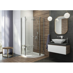 Elegancka Kabina Prysznicowa 80x80cm Chrom Transparencja 6mm - Cichy Komfort i Styl