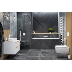 Biała Bateria Wannowa AREX – Luksusowa Trzyotworowa Armatura dla Nowoczesnych Łazienek