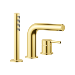 PI bateria wannowa 3 otworowa, złoty połysk