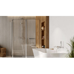 PI zestaw prysznicowy ścienny z deszczownicą 25 cm, chrom