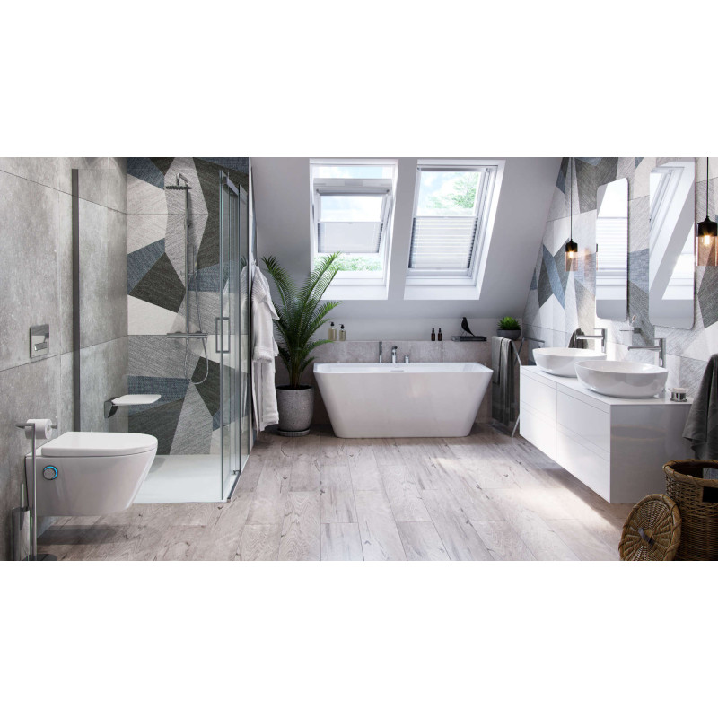 PI zestaw prysznicowy ścienny z deszczownicą 25 cm, chrom