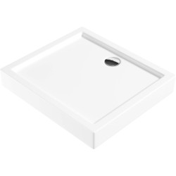 Elegancki brodzik akrylowy 80x90 cm z antybakteryjną powłoką – idealna funkcjonalność!