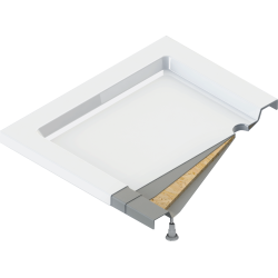 Elegancki brodzik akrylowy 80x90 cm z antybakteryjną powłoką – idealna funkcjonalność!