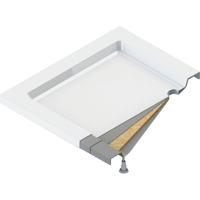 Elegancki brodzik akrylowy 80x90 cm z antybakteryjną powłoką – idealna funkcjonalność!