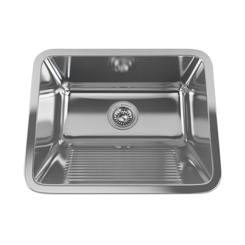 Zlewozmywak Eko Inox 430x535 mm, Stal 304, Syfon w zestawie, 15 lat gwarancji