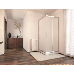 Ekskluzywna Kabina Nevada 90cm Mrożona + Odpływ Liniowy 80cm - Komfort i Styl w Łazience