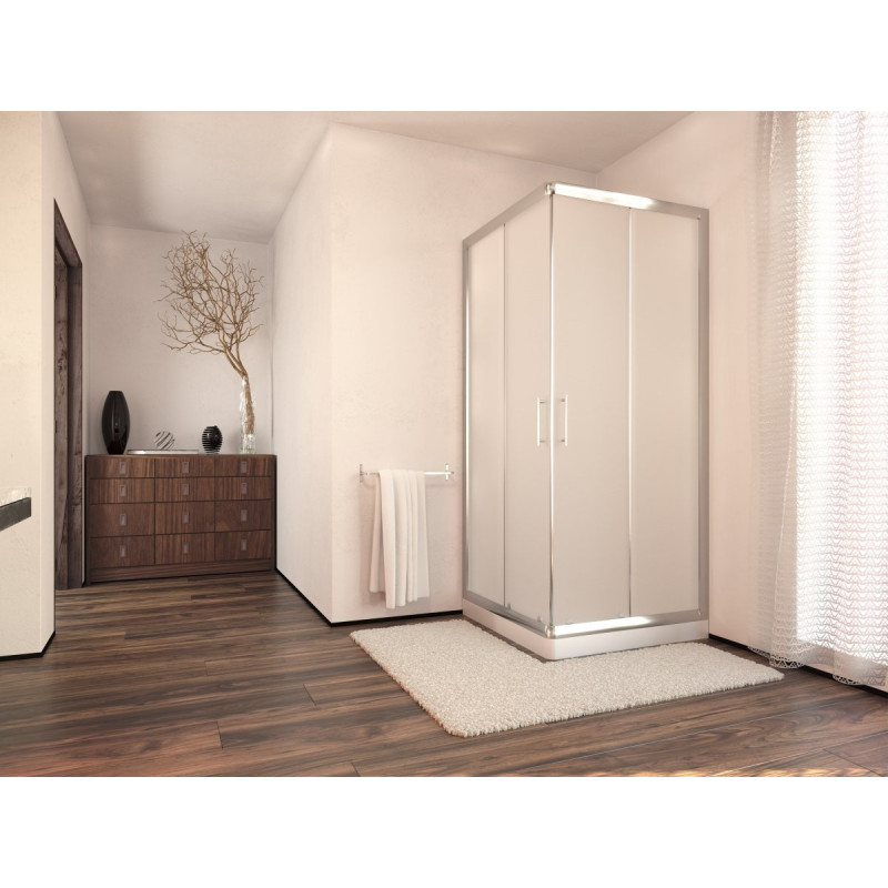 Ekskluzywna Kabina Nevada 90cm Mrożona + Odpływ Liniowy 80cm - Komfort i Styl w Łazience