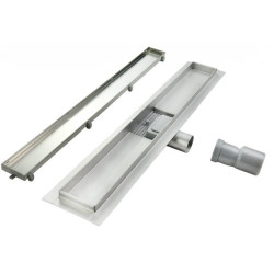 Ekskluzywna Kabina Nevada 90cm Mrożona + Odpływ Liniowy 80cm - Komfort i Styl w Łazience