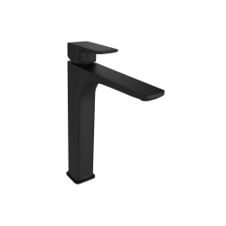 Keria bateria umywalkowa stojąca wysoka, czarny mat