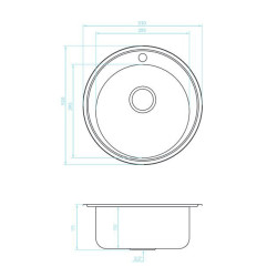 Stylowy Zlewozmywak Inox Orion 380T - Elegancja i Trwałość w Twojej Kuchni!