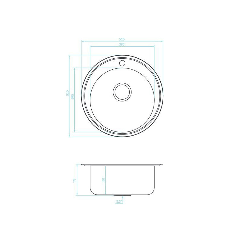 Stylowy Zlewozmywak Inox Orion 380T - Elegancja i Trwałość w Twojej Kuchni!