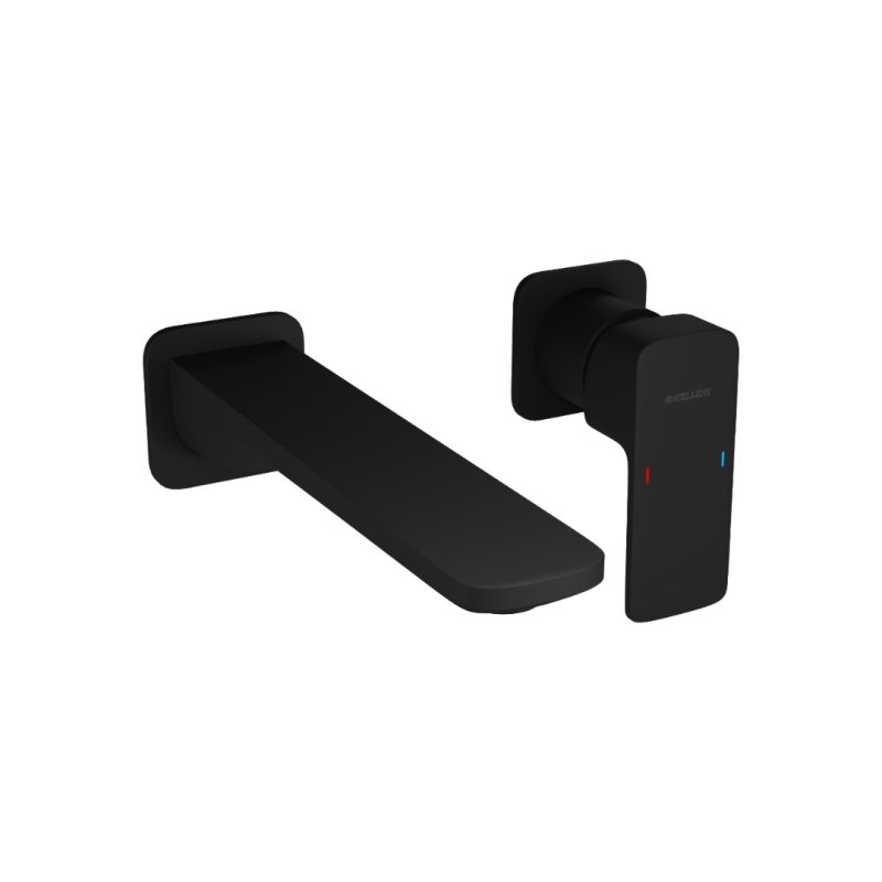 Keria bateria umywalkowa podtynkowa  komplet, czarny mat