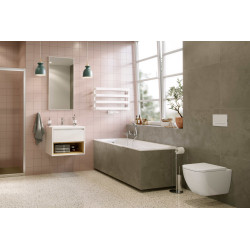 Meteor grzejnik łazienkowy wannowy 46x80 cm, biały soft