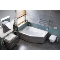 Meteor grzejnik łazienkowy wannowy 46x80 cm, szary metalik