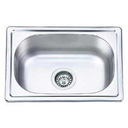 Kuchinox Mini zlewozmywak stalowy wpuszczany gładki 480x350 1-komorowy