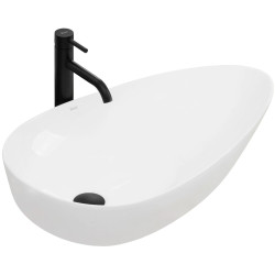 Wysokiej jakości umywalka Greta 75 cm - Nowoczesny design, Nablatowa