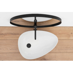 Wysokiej jakości umywalka Greta 75 cm - Nowoczesny design, Nablatowa