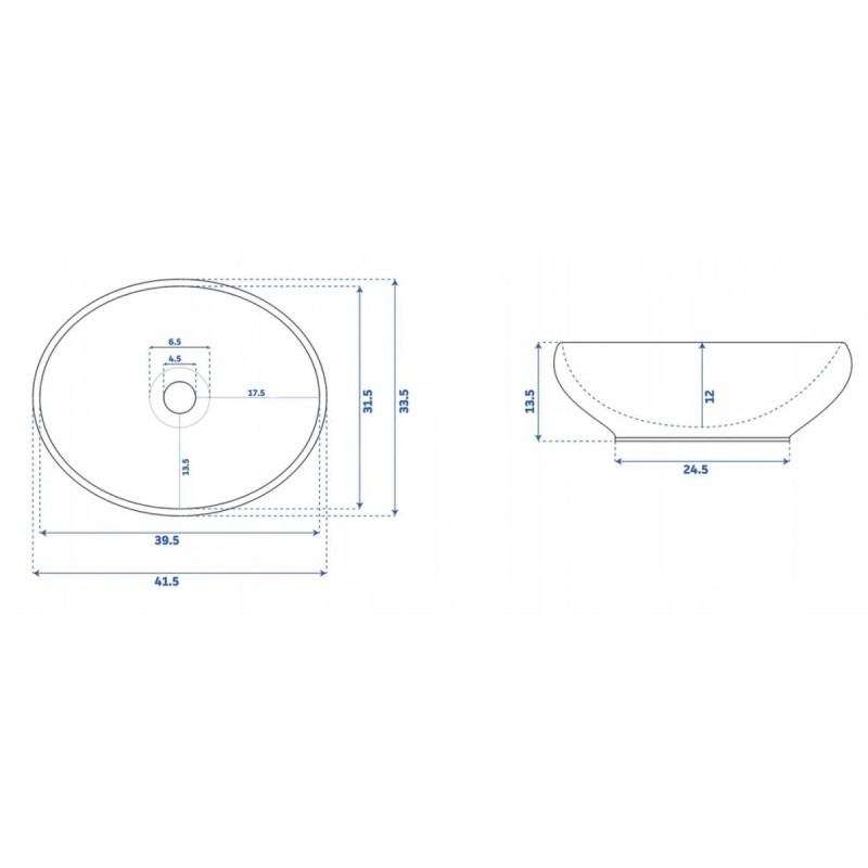 Elegancka Umywalka Sofia Gold/White - Luksusowa Nablatowa!