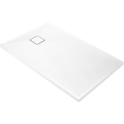 Brodzik Granitowy Lux 120x70 cm Biały, Przycinasz i Montujesz!