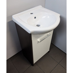 Elegancki Zestaw Łazienkowy ASTOR IGA WENGE 45cm - Szafka z Umywalką