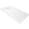 Elegancki Brodzik Prostokątny z Granitu - Biały, Docięcie i Montaż na wiele Sposobów!