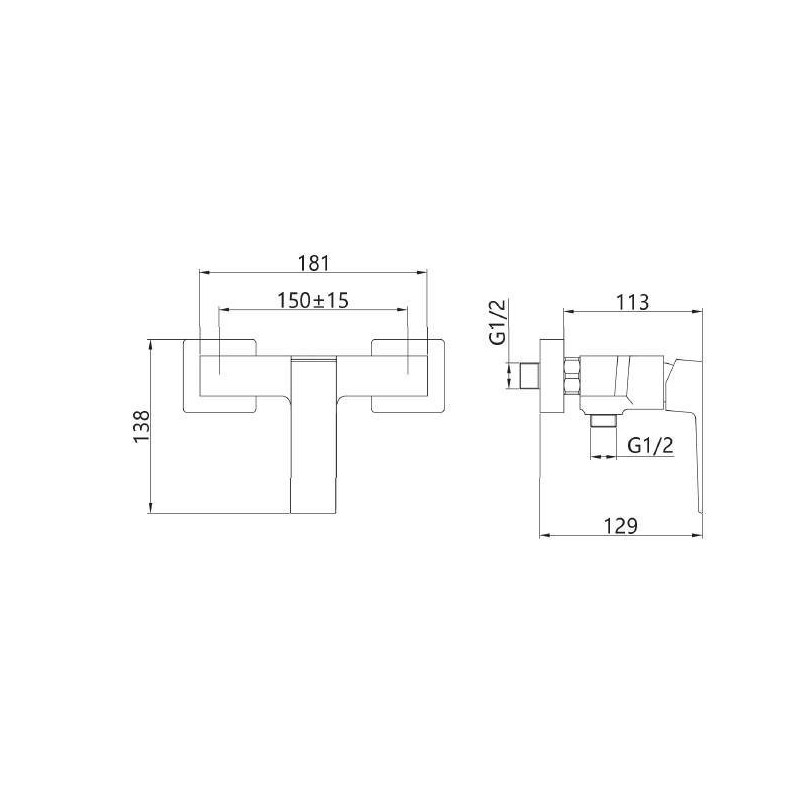 Zestaw Elegancja: Czarna Bateria Paros i Zestaw Natryskowy Patras z Drążkiem