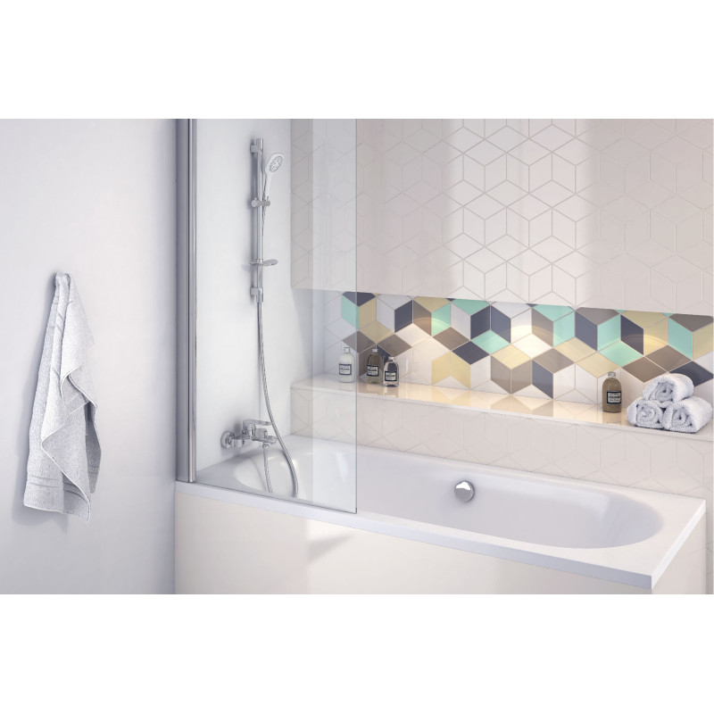 Oceana Slim wanna prostokątna 160X75 cm biały połysk