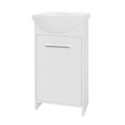 Elegancki Zestaw ASTOR IGA Biały 45cm: Szafka + Umywalka