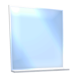 Eleganckie lustro TOSCANIA 55 z funkcjonalną półką lakierowaną